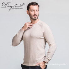 Venta caliente Oem Servicio de Estilo de Negocios Planas Kinitted Pullover 100% suéter de cachemira para hombres